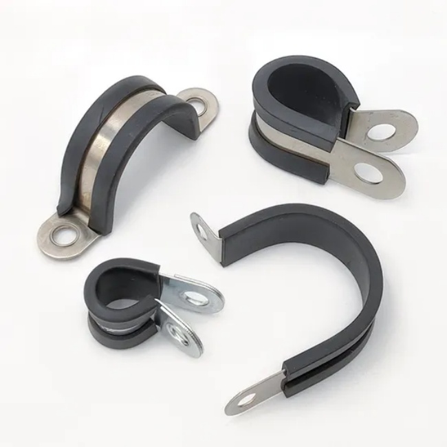 Rubber Lined P Clip