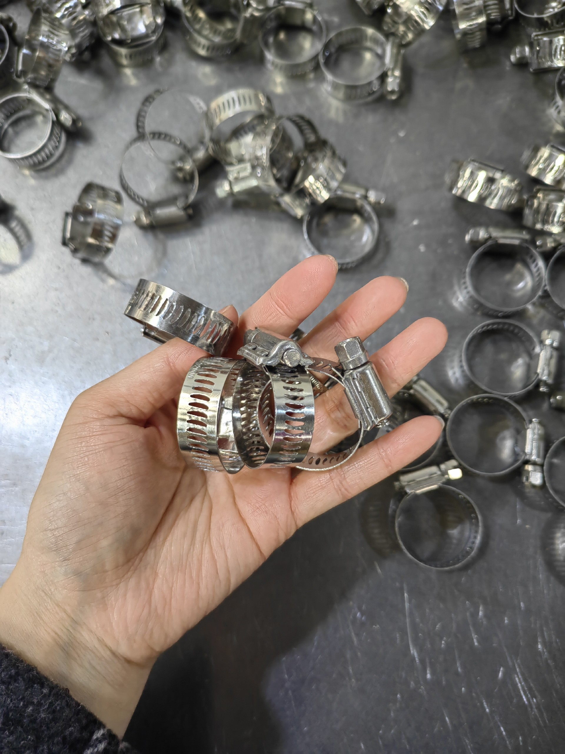 Power-Seal Worm-Drive Stainless Steel 2-PCS Housing Perforated Heavy Duty Hose Clamp for Automotive Systems.